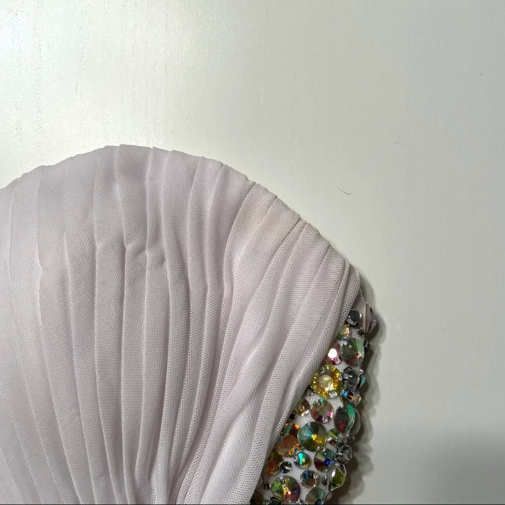 LA FEMME STRAPLESS GOWN W/ SIDE LEG SLIT - Picture 6 of 8